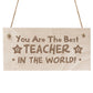 Best Teacher Gifts Engraved Wooden Plaque Gift For Teacher
