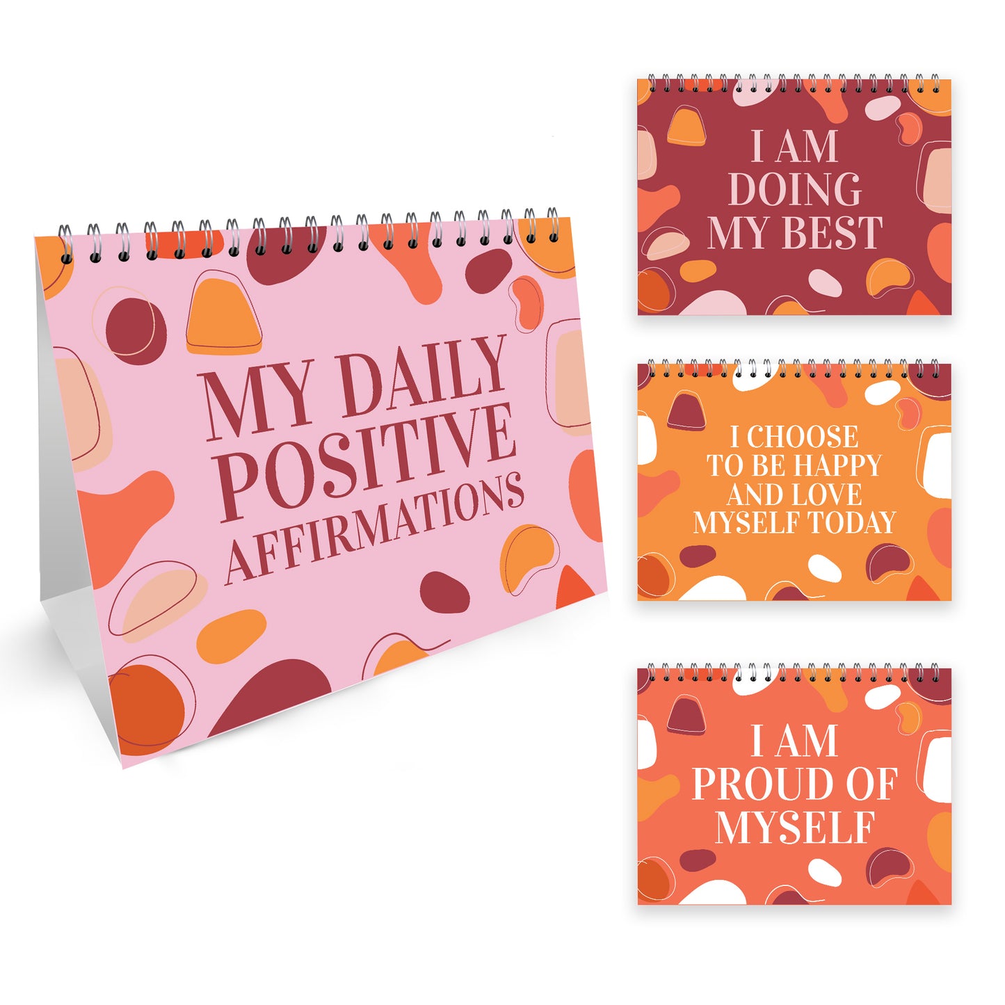 Daily Positive Affirmations Freestanding Flipbook Calendar Gift