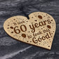 Funny 60th Birthday Gift For Him Her Wood Heart 60th Birthday