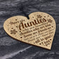 Auntie Plaque Engraved Heart Auntie Birthday Christmas Gifts