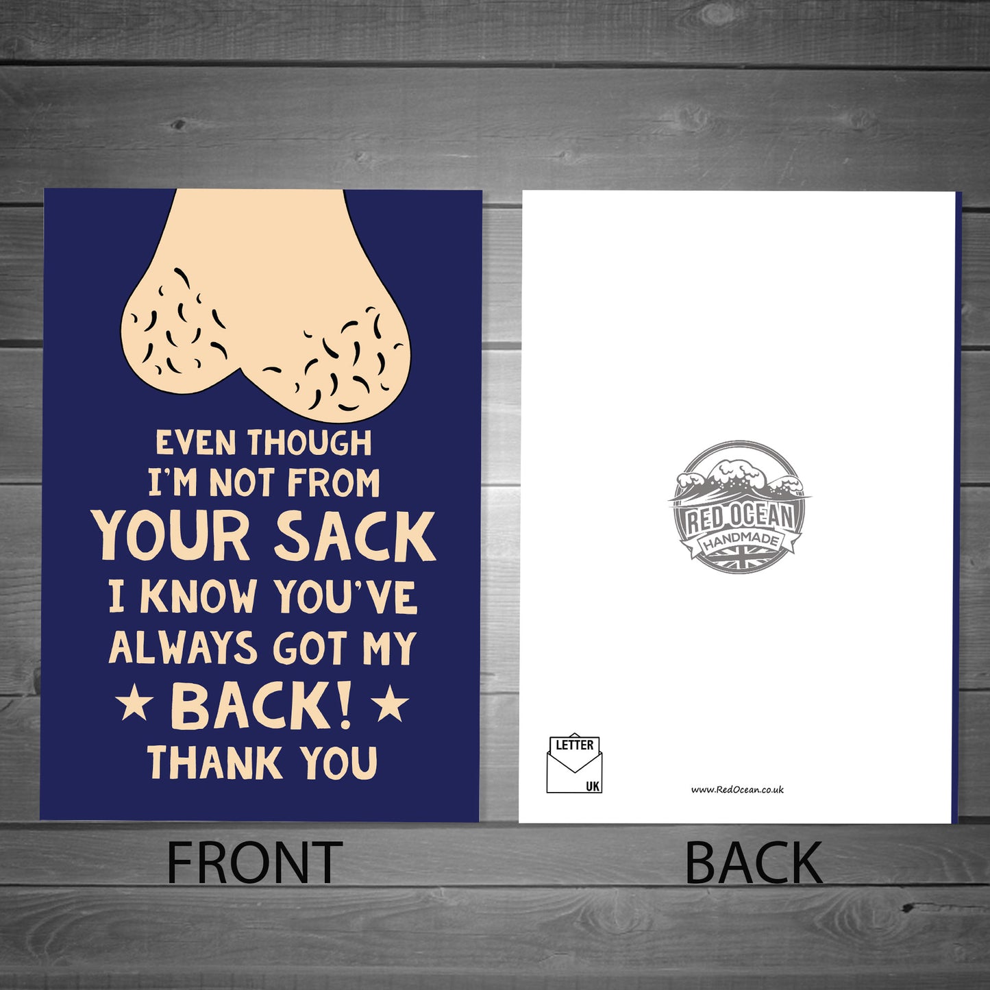 Stepdad Christmas Birthday Card Not From Your Humor Funny Card