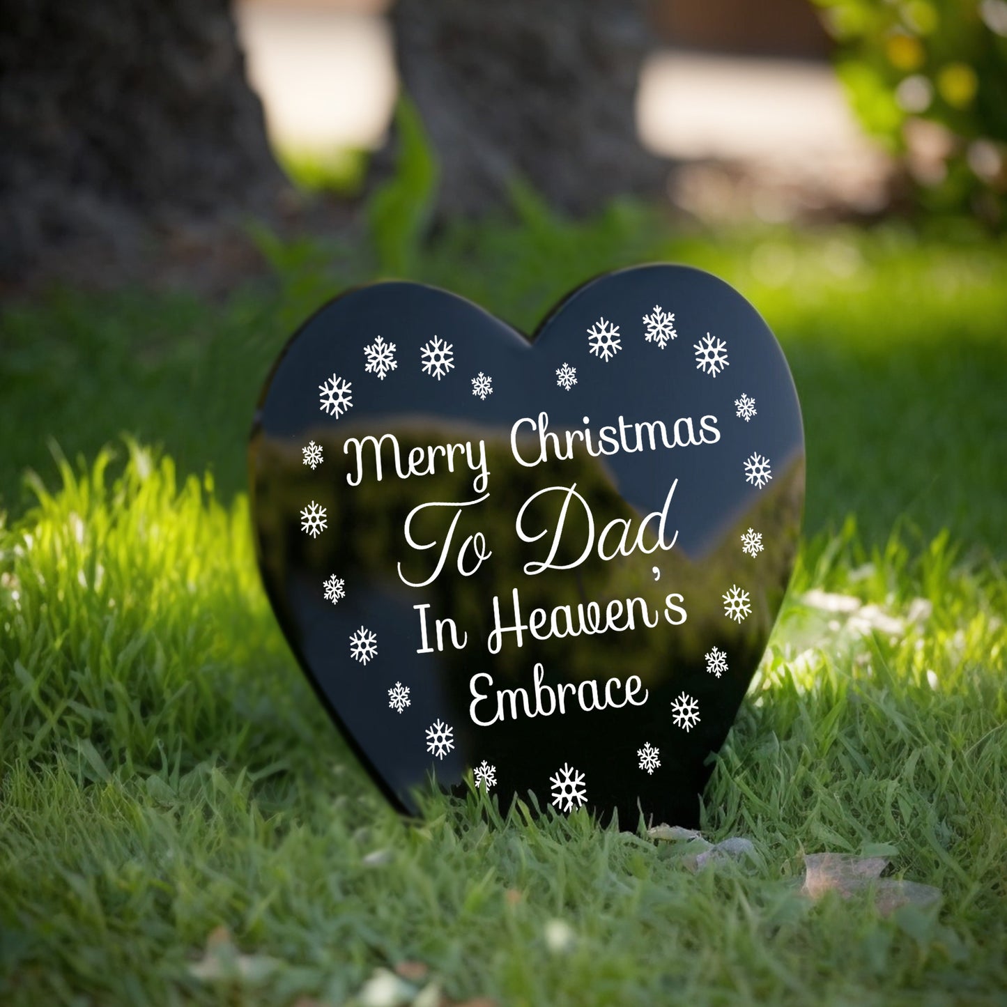 Dad Christmas Memorial Graveside Plaque Grave Memorial Decor