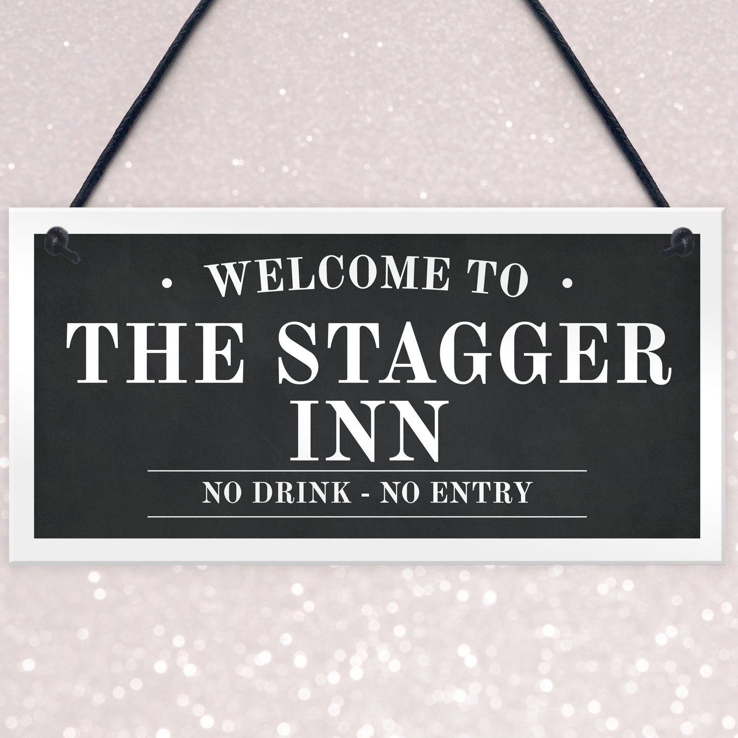 Home Bar Personalised Sign Custom Text Hanging Bar Man Cave