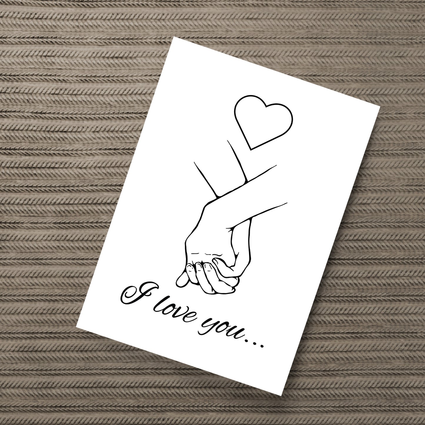 Gift For Husband Wife Boyfriend Girlfriend I Love You Print