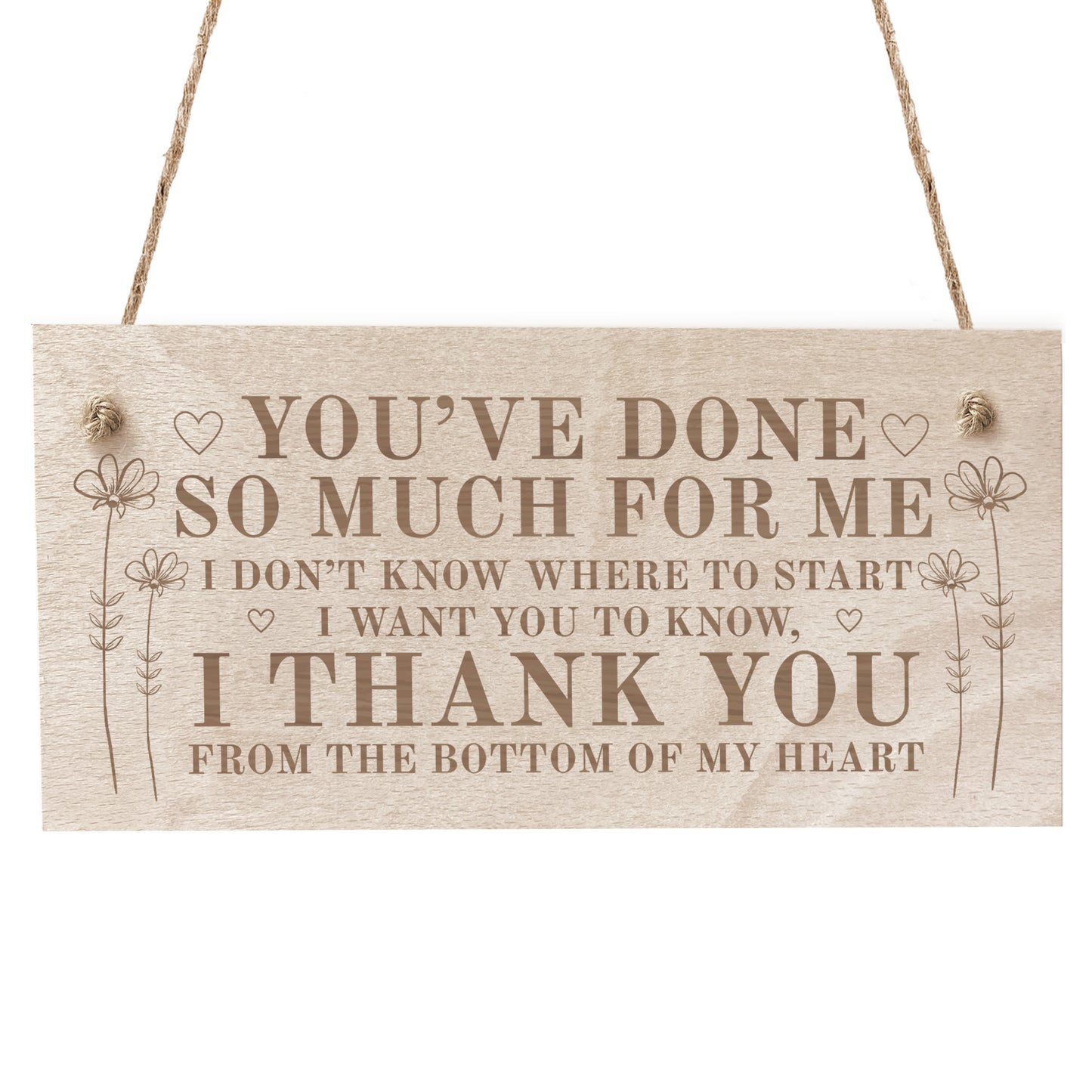 Thank You Gift For Best Friend Him Her Teacher Engraved Sign