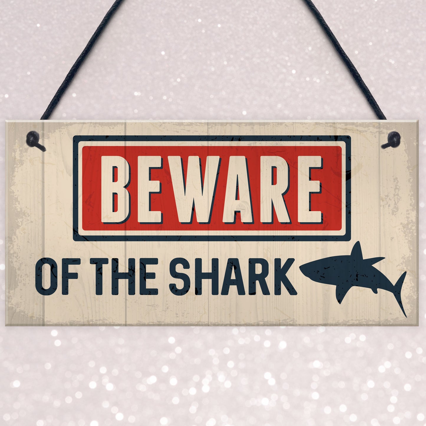 Funny Beware Of The Shark Hot Tub Sign Novelty Lazy Spa Signs
