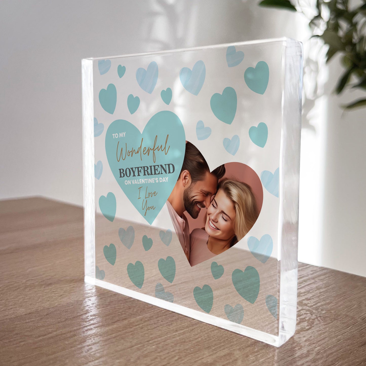 Personalised Valentines Gifts For Boyfriend Acrylic Photo Gift