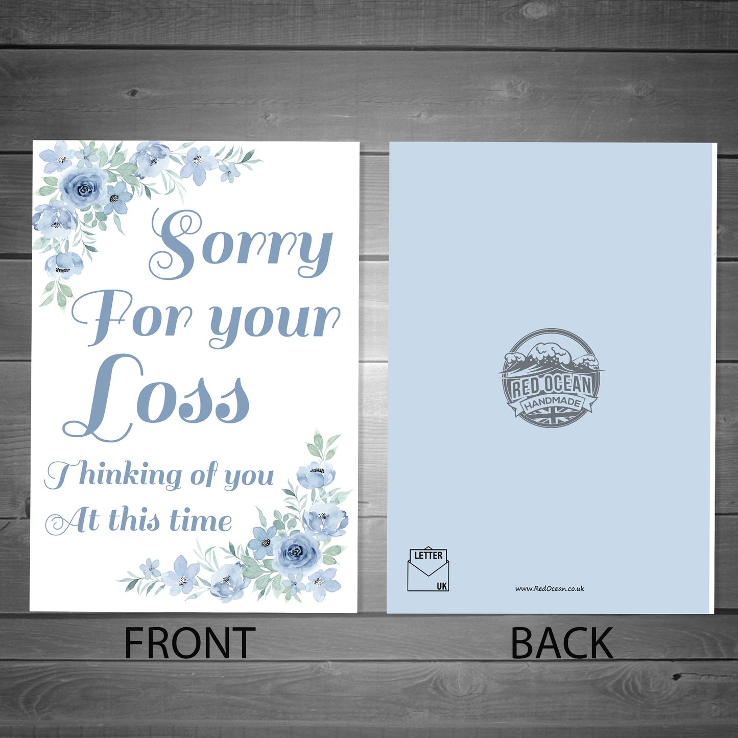 Sorry For Your Loss Sympathy Floral Condolences Bereavement Card