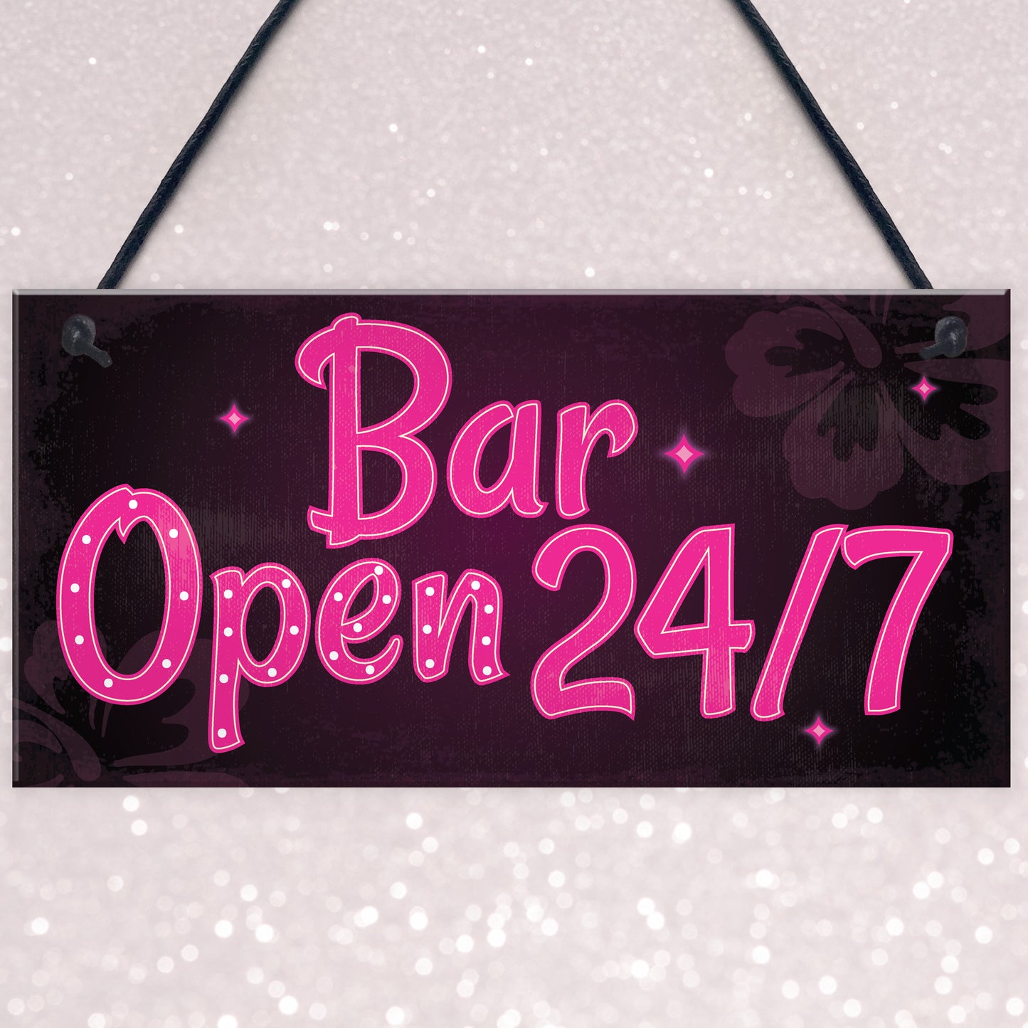 Bar Sign Pub Club Home Bar Open Display Hanging Plaque Kitchen