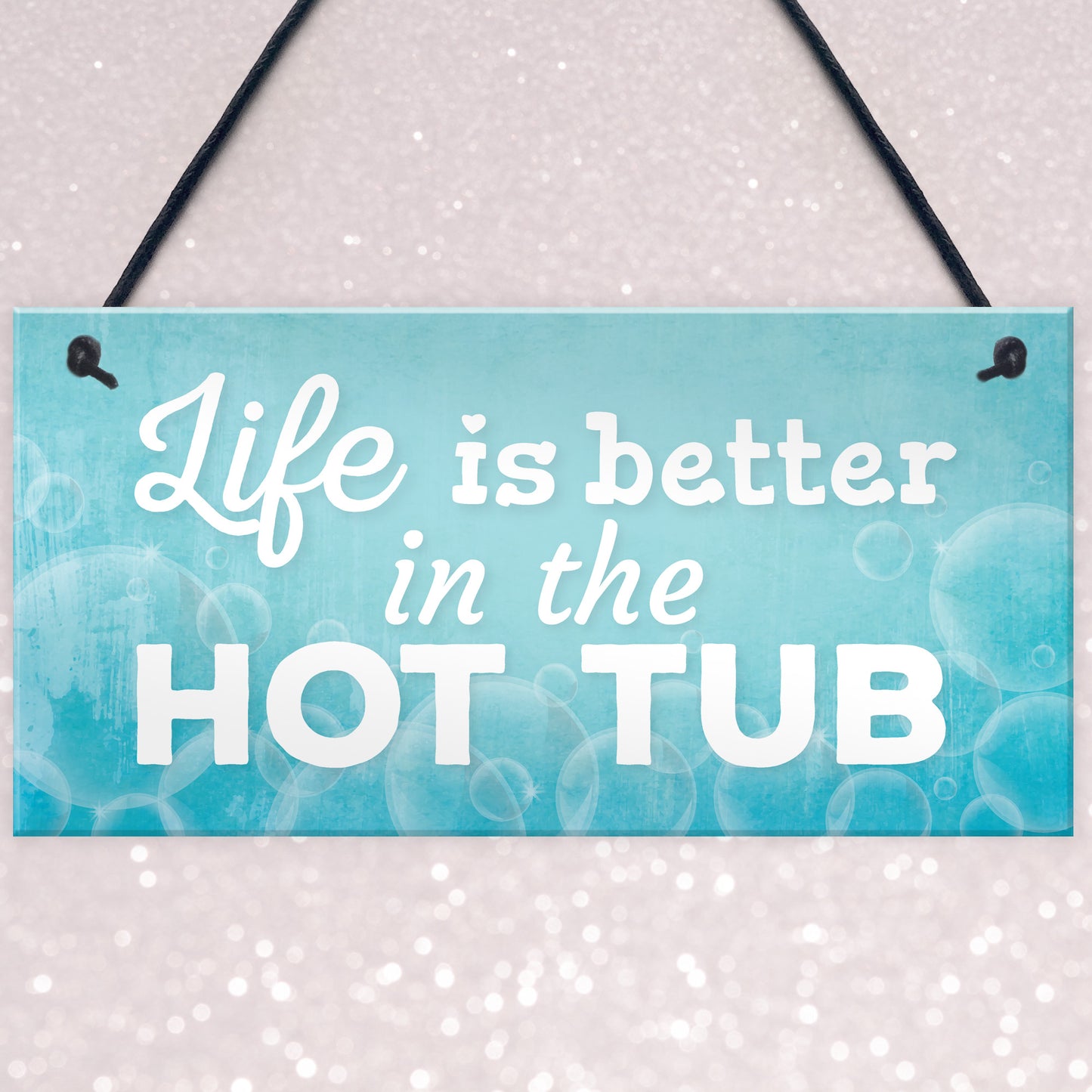 Novelty Hot Tub Sign Garden Hanging Wall Outdoor Plaque Jacuzzi