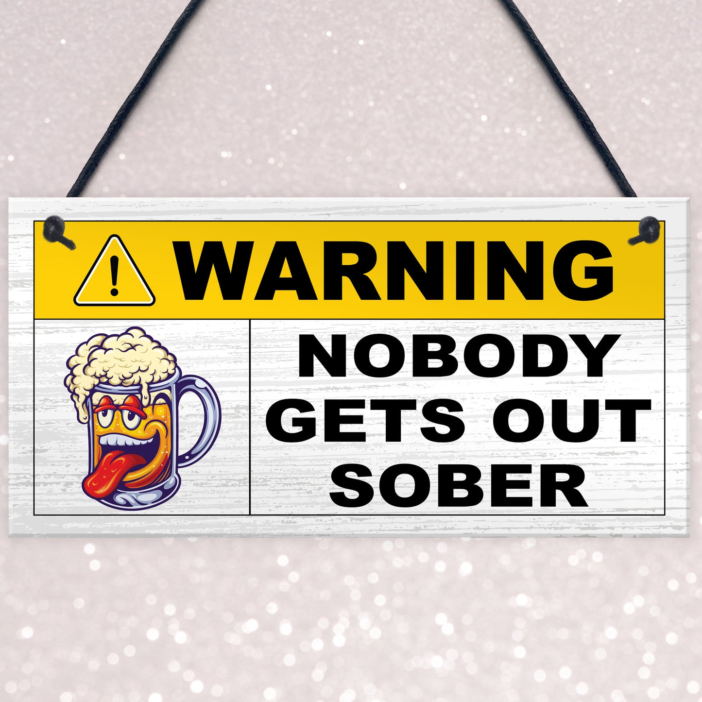 Nobody Gets Out Sober Funny Man Cave Sign Bar Signs And Plaques