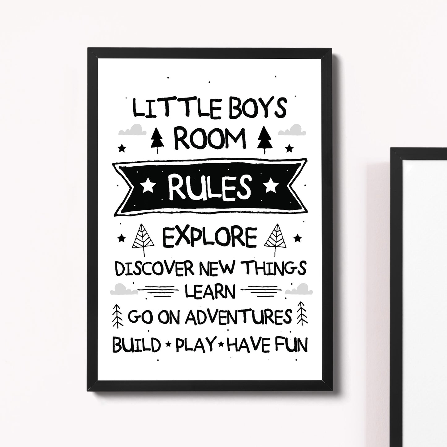 Little Bos Bedroom Sign Boys Bedroom Wall Art Boys Nursery Decor