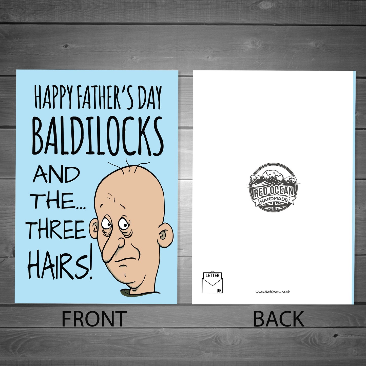 Funny Rude Fathers Day Bald Card For Dad From Daughter Son