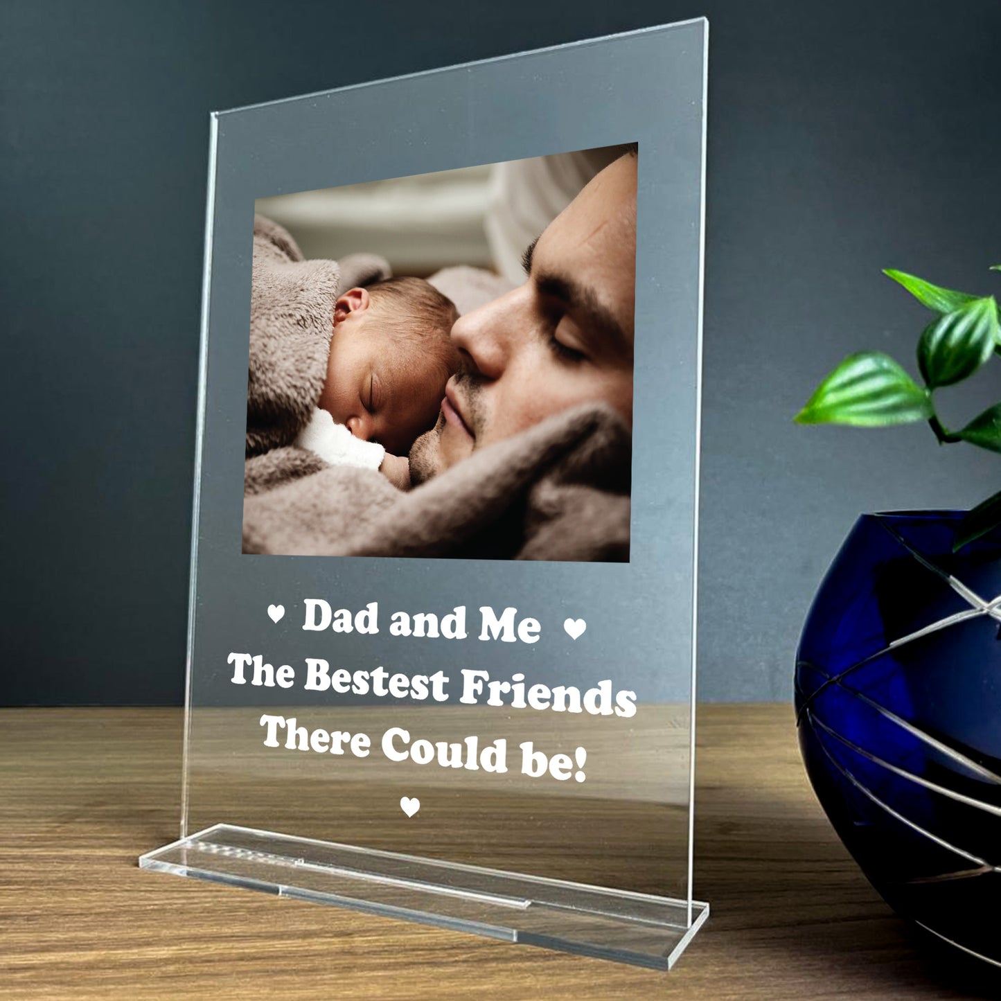 Personalised Dad Photo Plaque For Fathers Day Birthday Gift