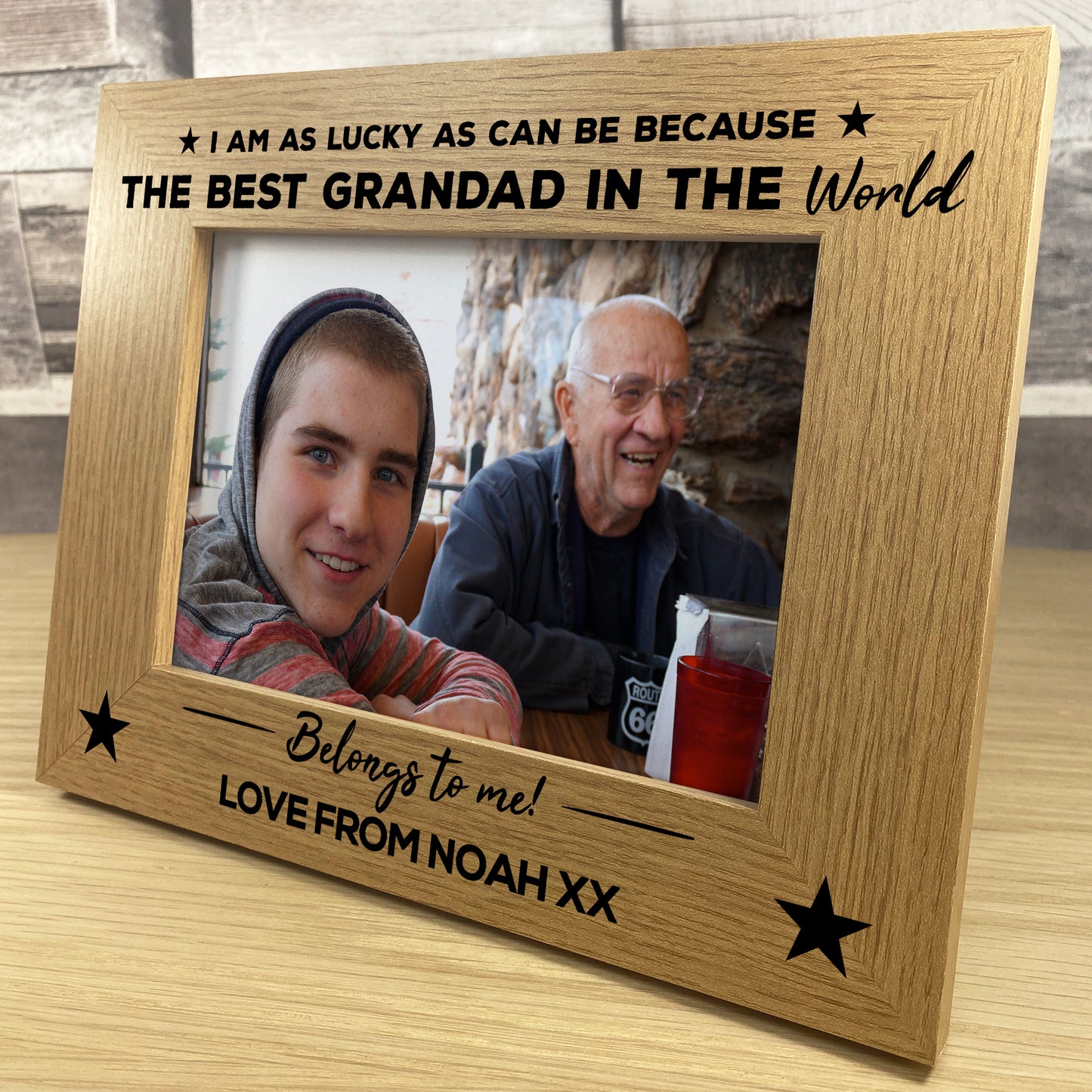 Personalised Gift For Grandad On Fathers Day Photo Frame Novelty