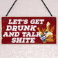 Funny Alcohol Sign Man Cave Home Bar Pub Hanging Plaque Vodka