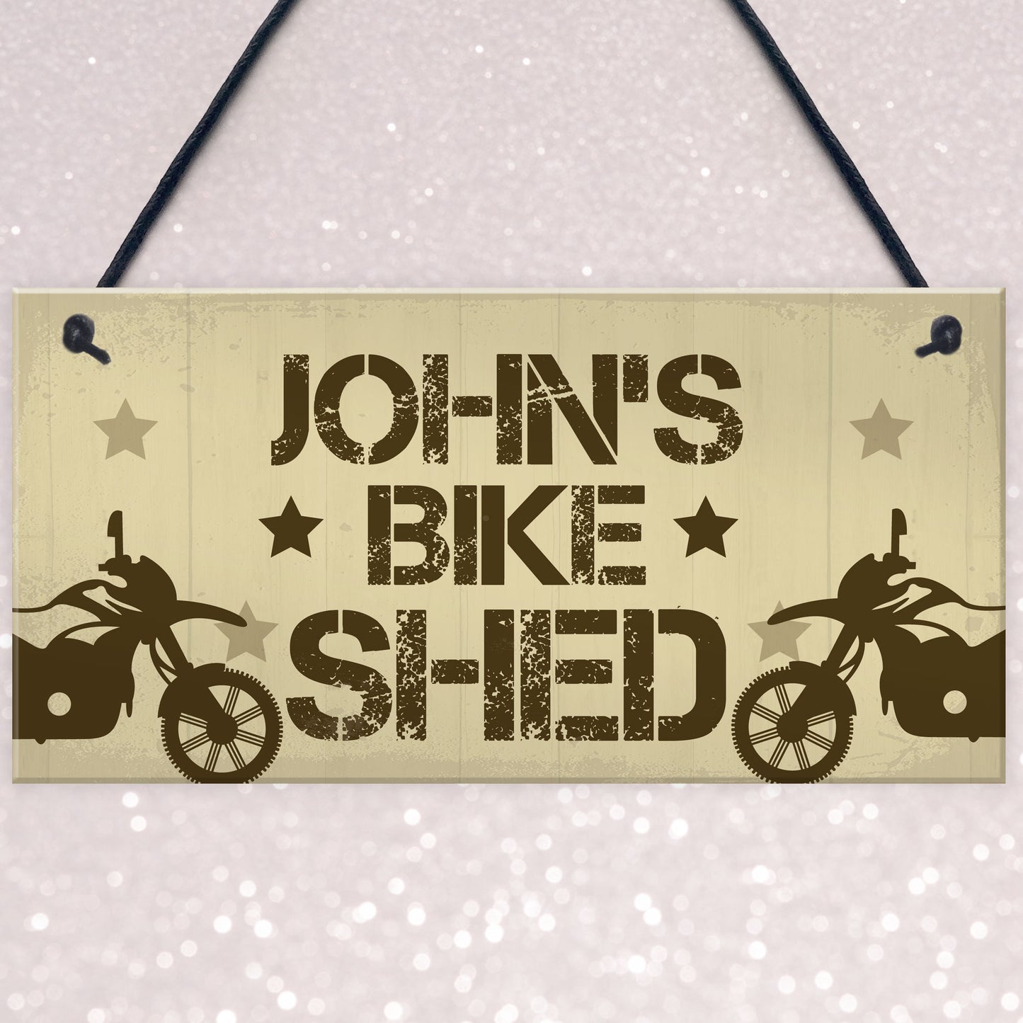 Personalised Biker Sign Motorcycle Gift For Dad Brother Son Bike