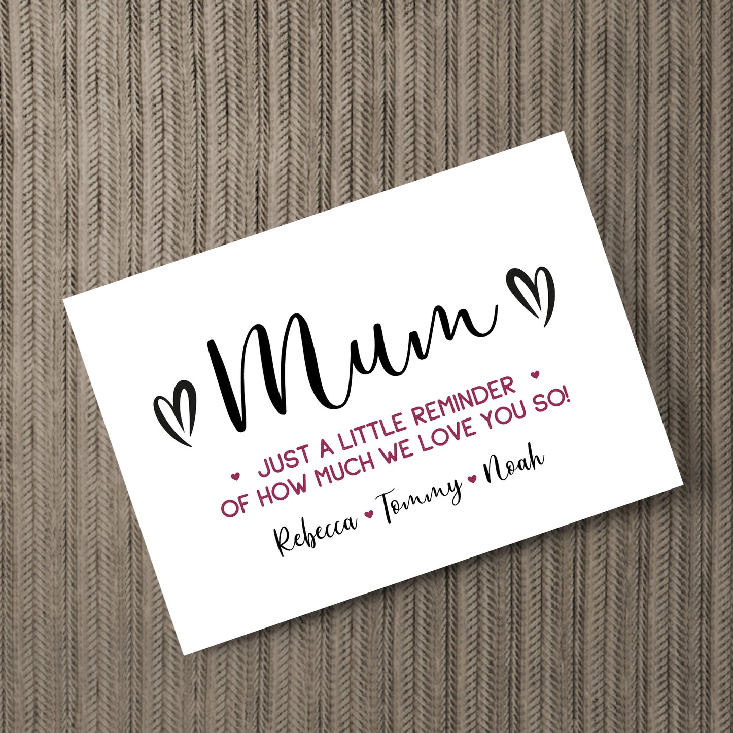 Personalised Mothers Day Gifts For Mum Word Art Gift For Mum
