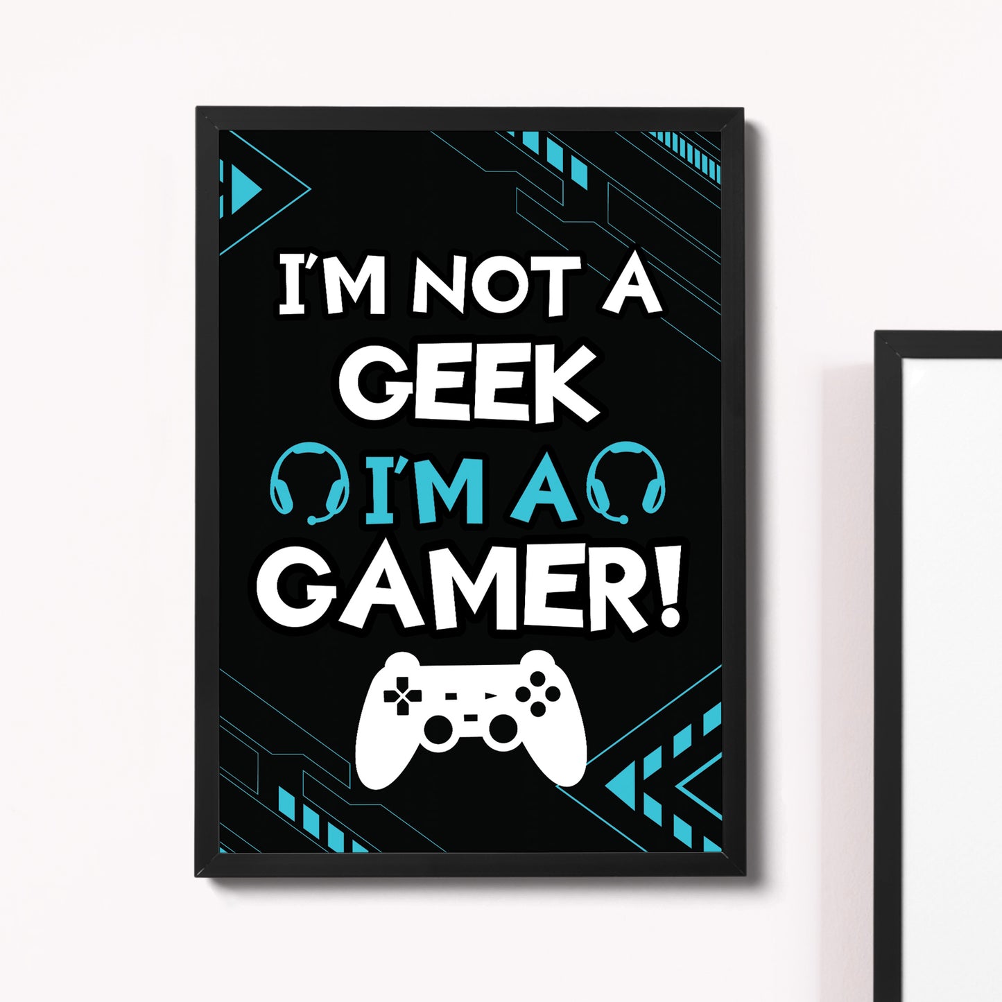 Gaming Framed Print Posters Boys Bedroom Playstation Inspired