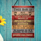 Bartender License Plaque Bar Signs For Home Pub Bar Garden