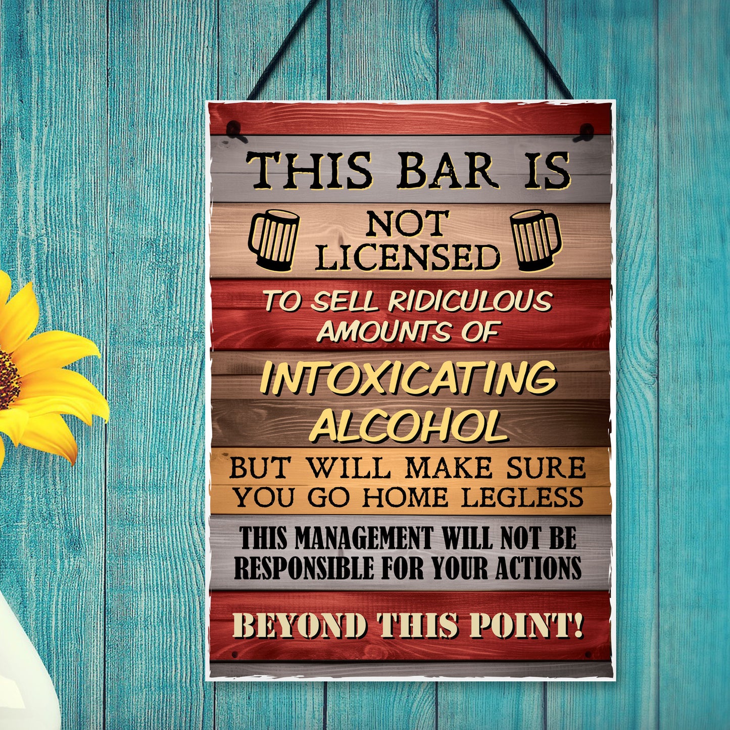 Bartender License Plaque Bar Signs For Home Pub Bar Garden