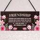 Best Friendship Gift Plaque For Best Friend Birthday Gifts