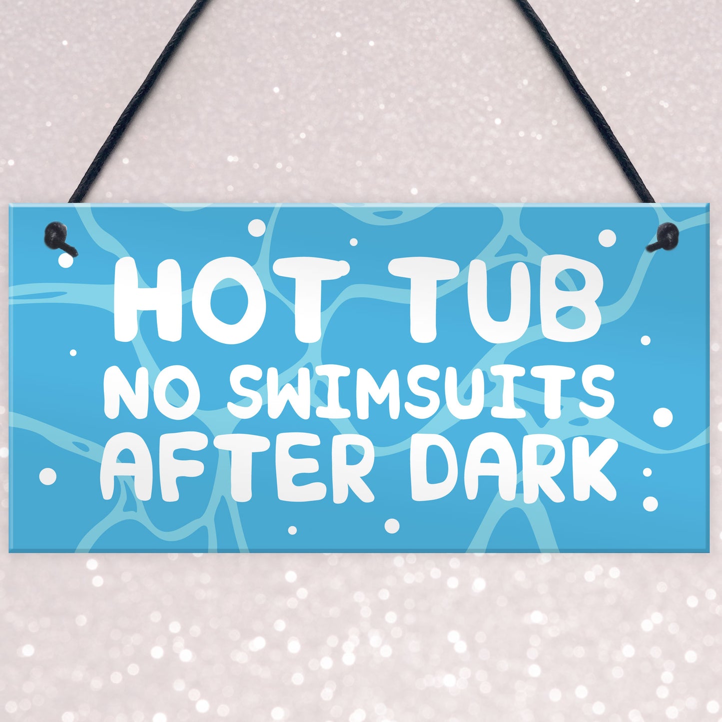 Funny Hot Tub Sign Hanging Garden Summerhouse Shed Sign