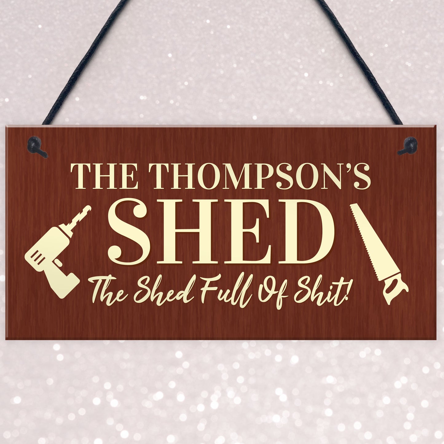 Funny Shed Sign Personalised Home Decor Door Sign Garden Plaque