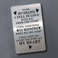 Valentines Anniversary Gift Husband Metal Wallet Insert Gift