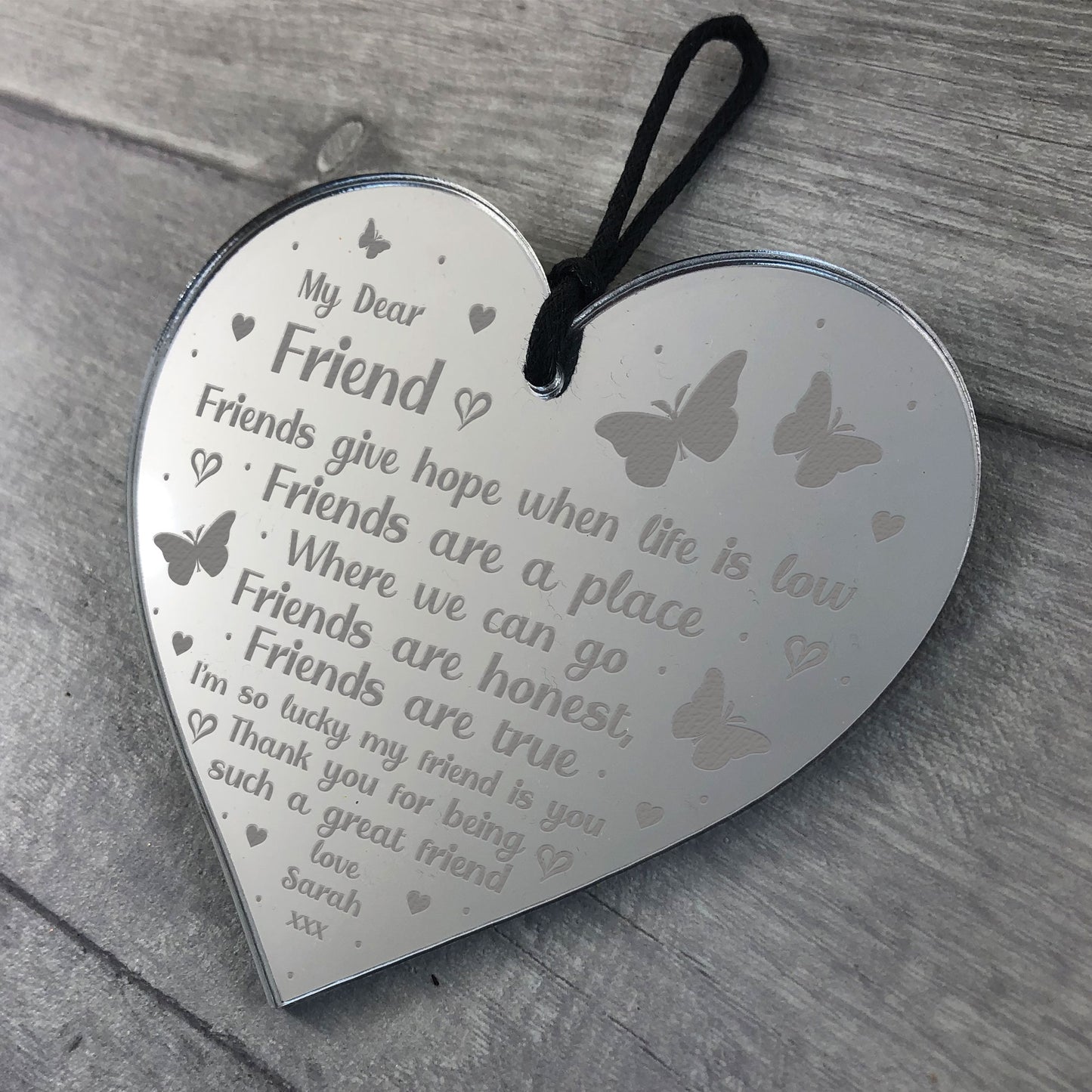 Friendship Gift For Dear Friend Personalised Thank You Gift