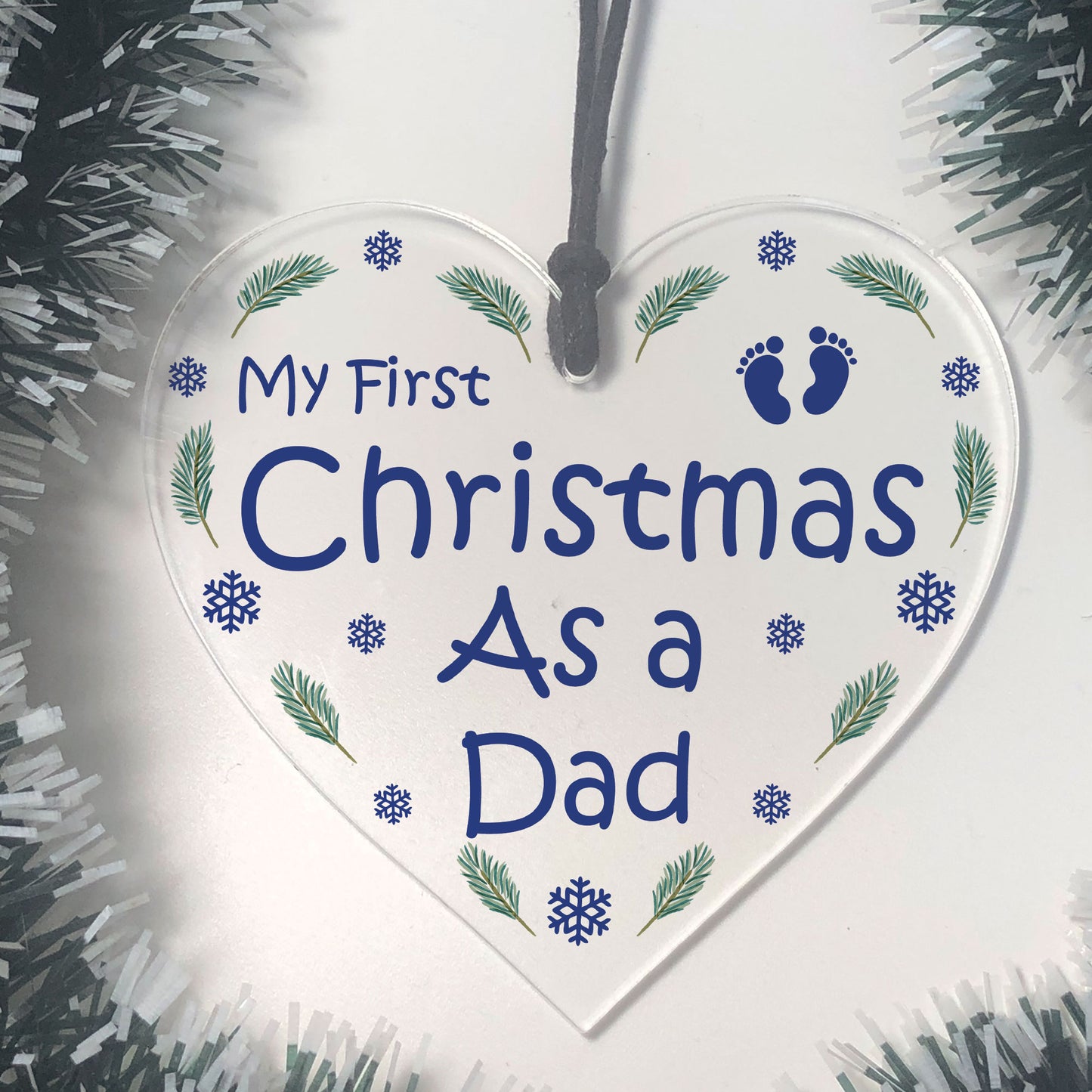 First Christmas As A Dad Bauble Hanging Christmas Tree Decor