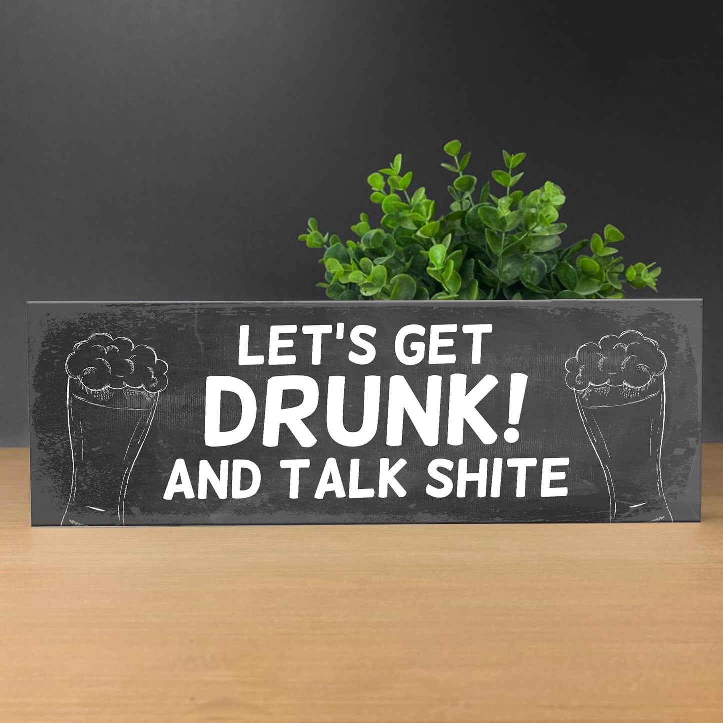 Funny Bar Sign Wooden Bar Sign Standing Plaque Man Cave Sign