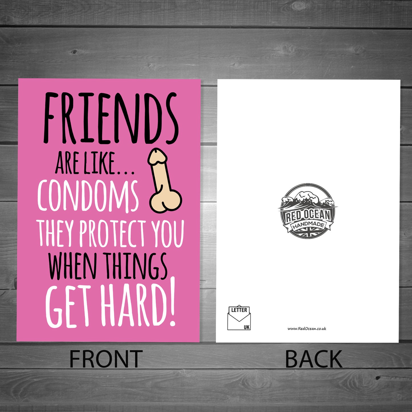 Funny Friendship Birthday Card For Her Rude Humour Card