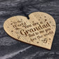 Engraved Grandad Gifts For Him Wood Heart Birthday Christmas