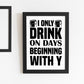 Funny Bar Signs FRAMED Print Bar Signs For Home Bar Man Cave
