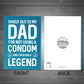 FUNNY Rude Birthday Fathers Day Card For Dad From Daughter Son