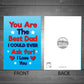Best Dad Card For Birthday A6 Card Thank You Card For Dad