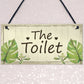 Shabby Chic Toilet Sign Door Plaque Bathroom Sign Home Decor