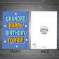 Quirky Grandad Birthday Card From Granddaughter Grandson Card