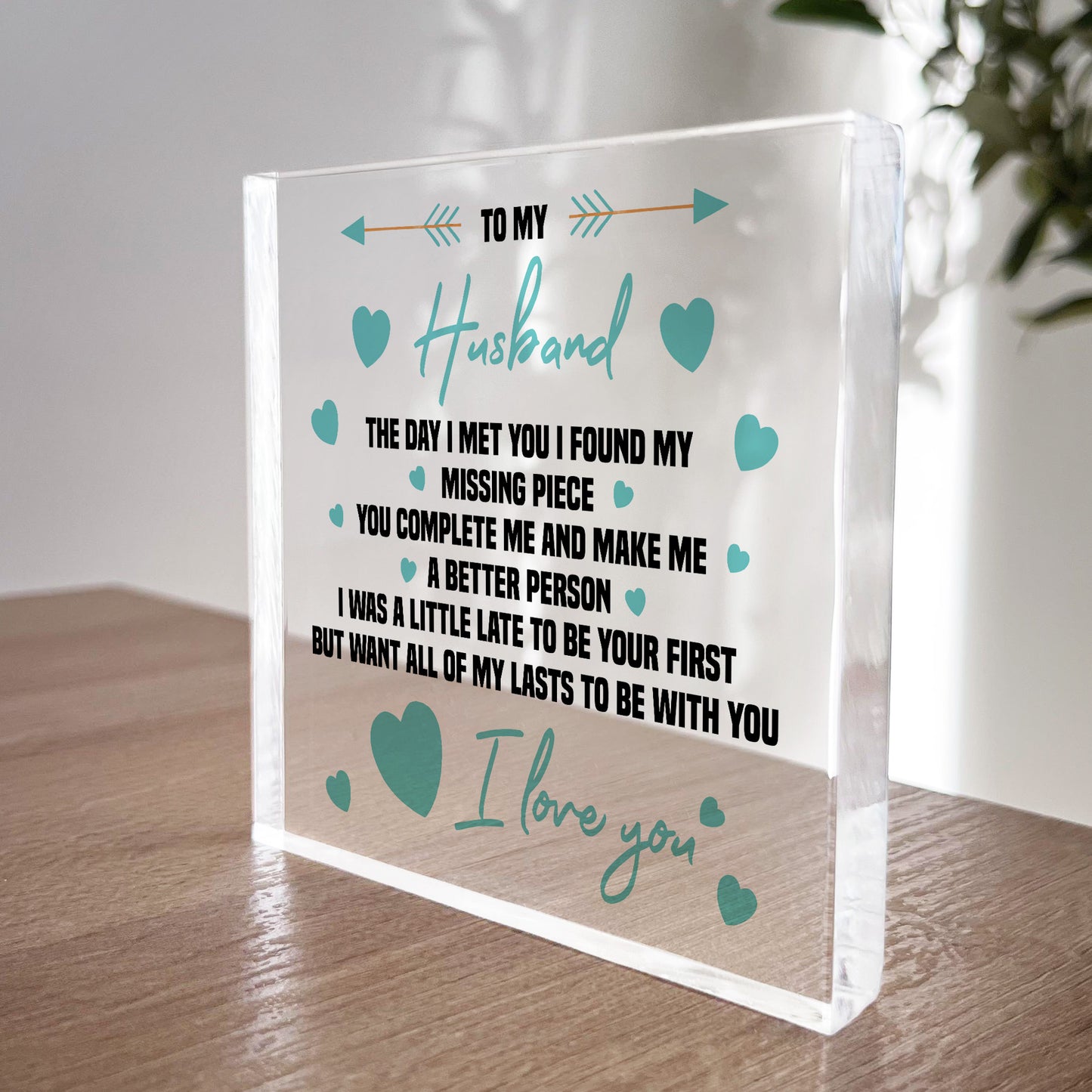 Gift for Husband Acrylic Block Birthday Gifts For Him Valentines