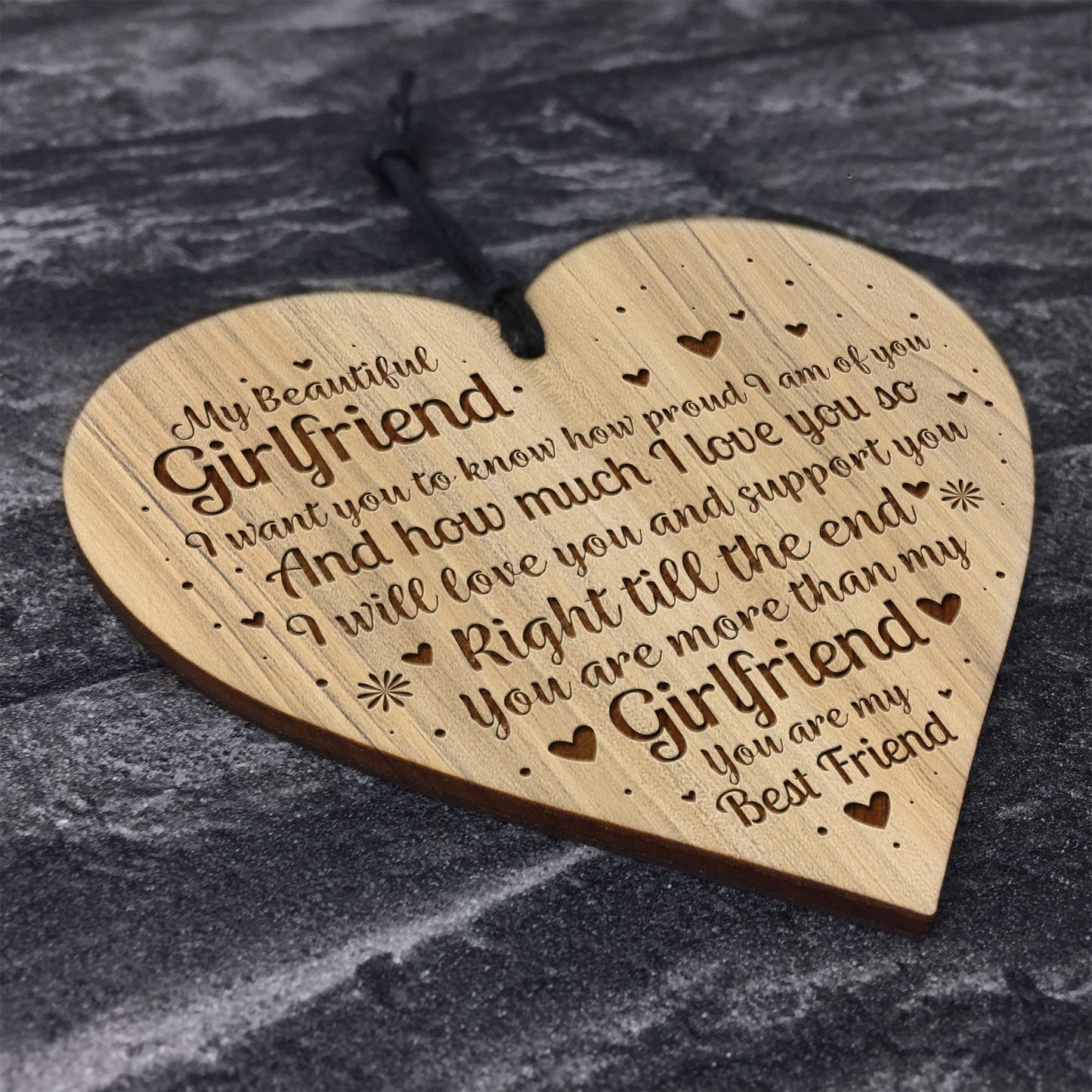 Beautiful Girlfriend Gift Engraved Girlfriend Birthday Christmas