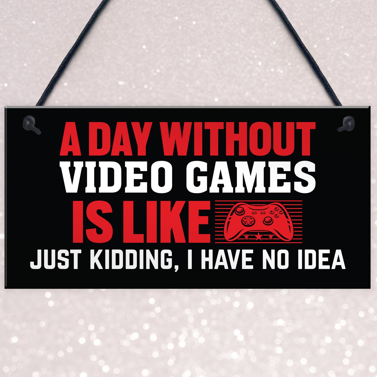 Gaming Sign For Boys Bedroom Funny Gamer Gift Hanging Sign