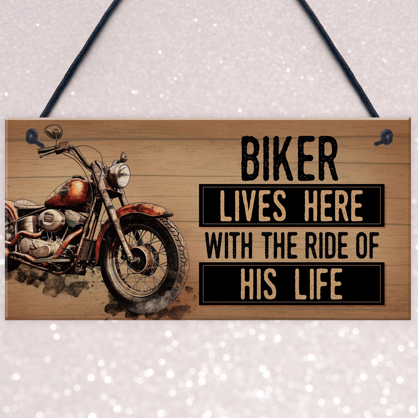 Novelty Motorcycle Motorbike Sign Funny Biker Gifts For Husband