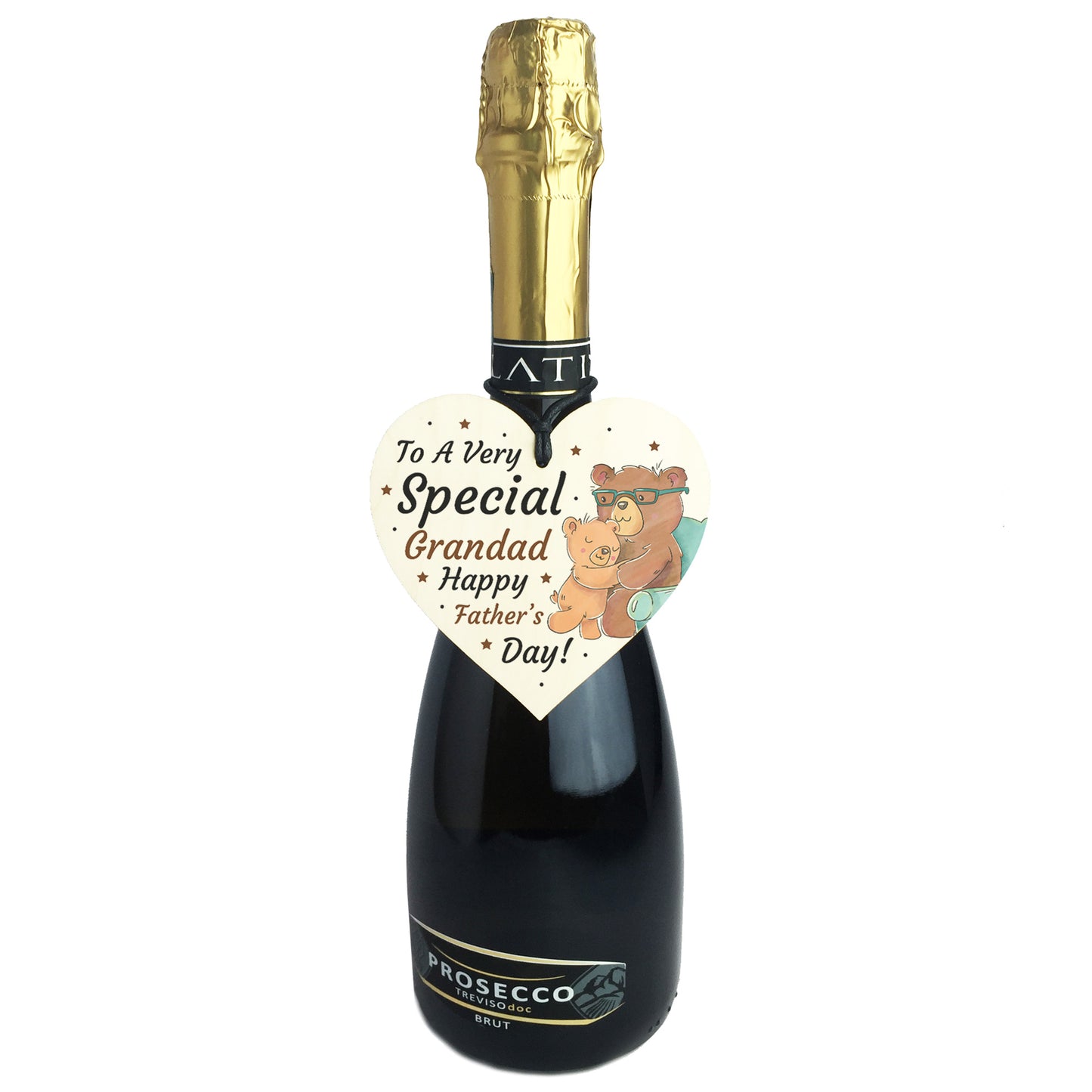 Cute Fathers Day Gift For Grandad Wood Heart Grandparent Gift