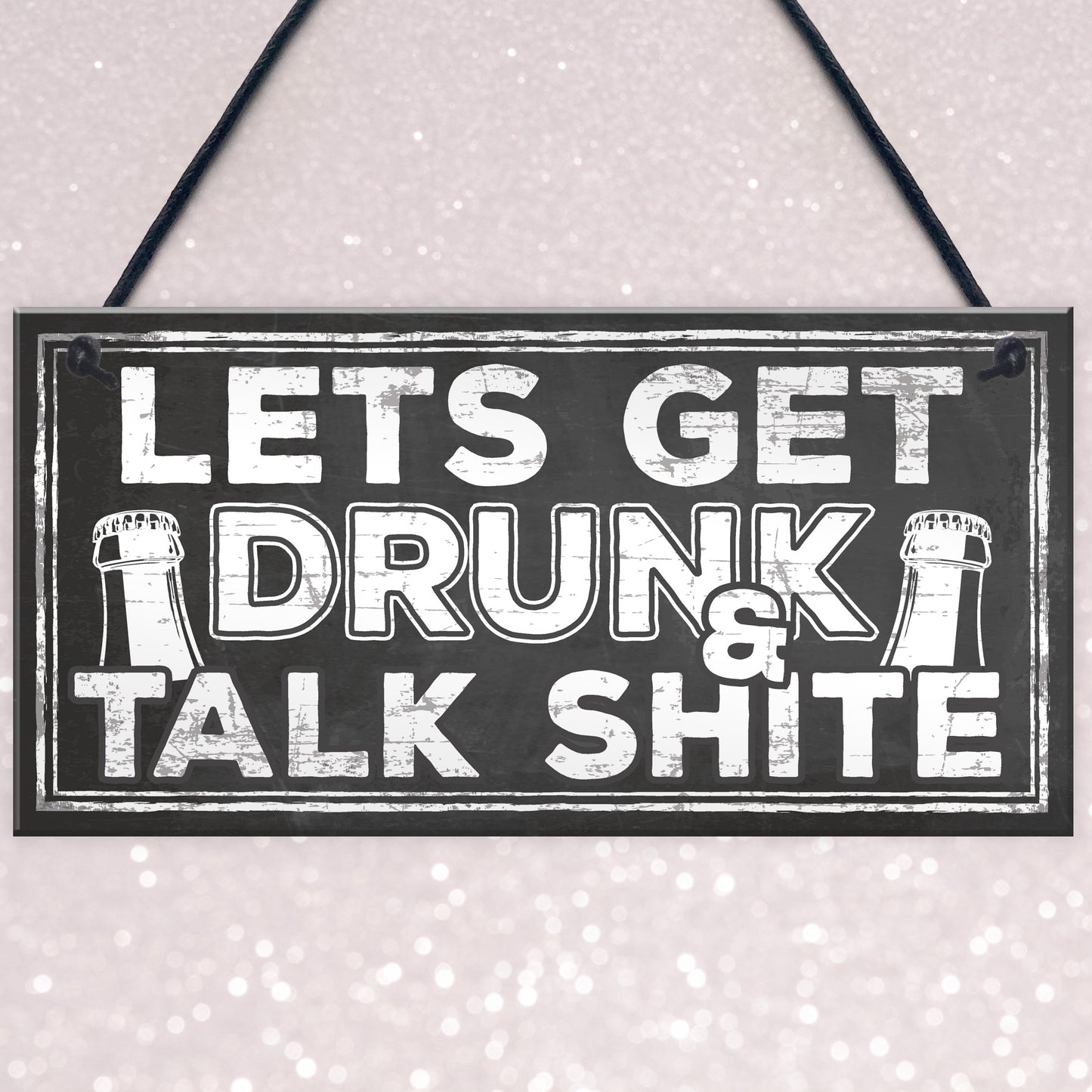 Funny Alcohol Sign Vodka Gin Beer Gifts Man Cave Home Bar Pub