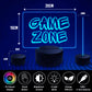 Game Zone Gamer LED Neon Plaque Games Room Boys Bedroom