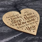 Thank You STEP MUM Gift Wood Engraved Heart Birthday Christmas