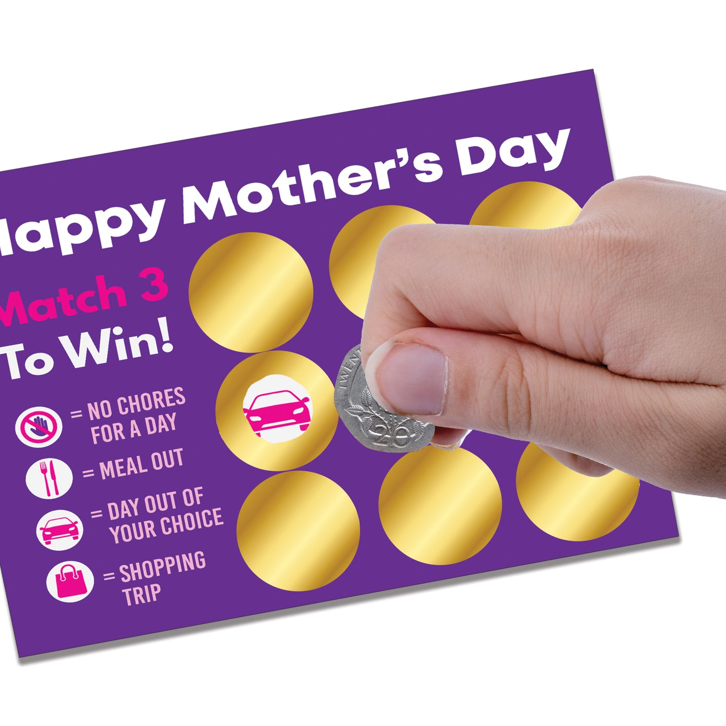 Mothers Day Card for Mum Novelty Scratch Card for Mum Surprise