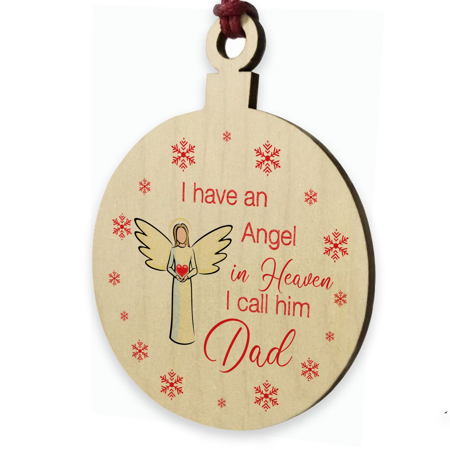 Remembrance Bauble Christmas Tree Decoration For Dad