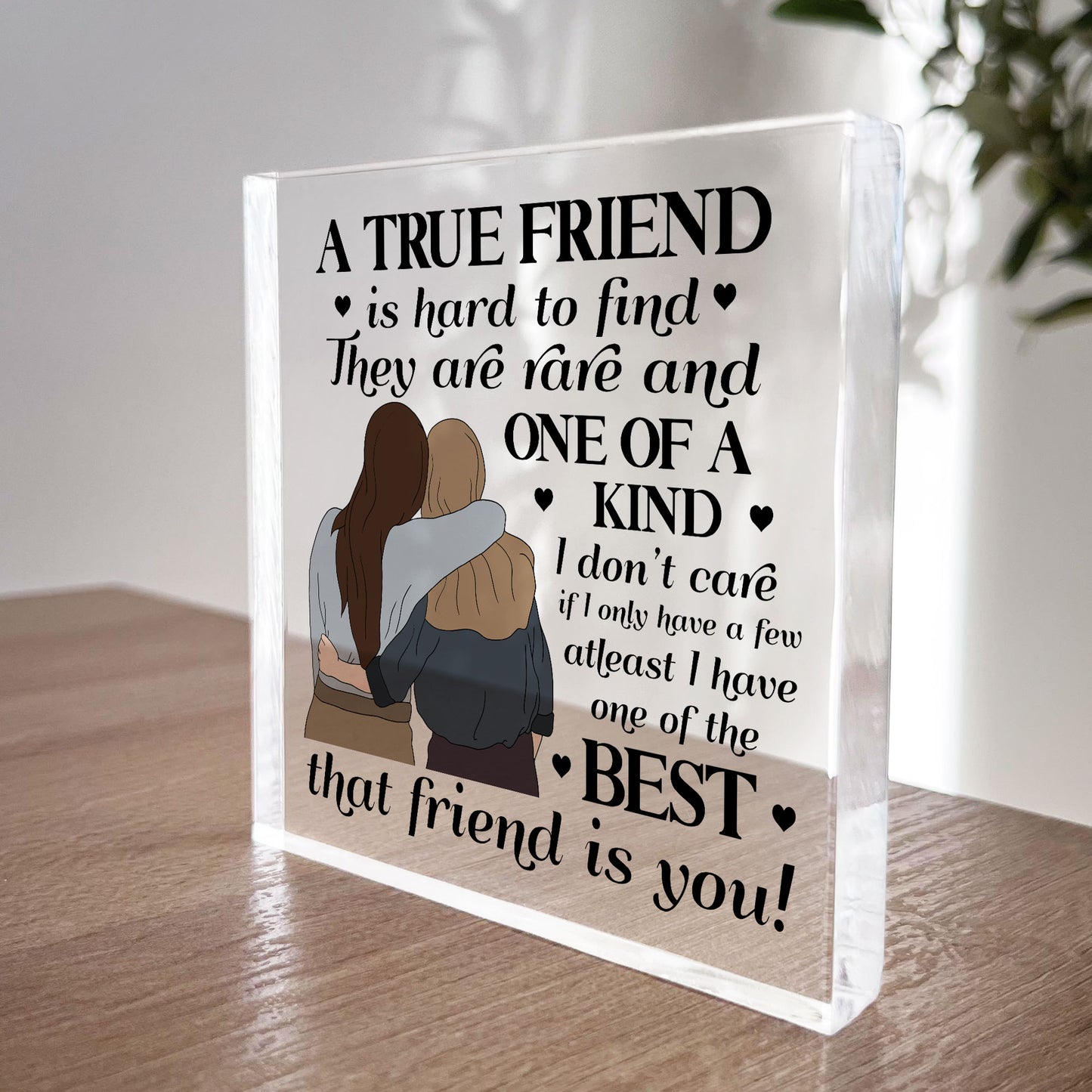Gift For Best Friend TRUE FRIEND Gift Plaque Friendship Sign